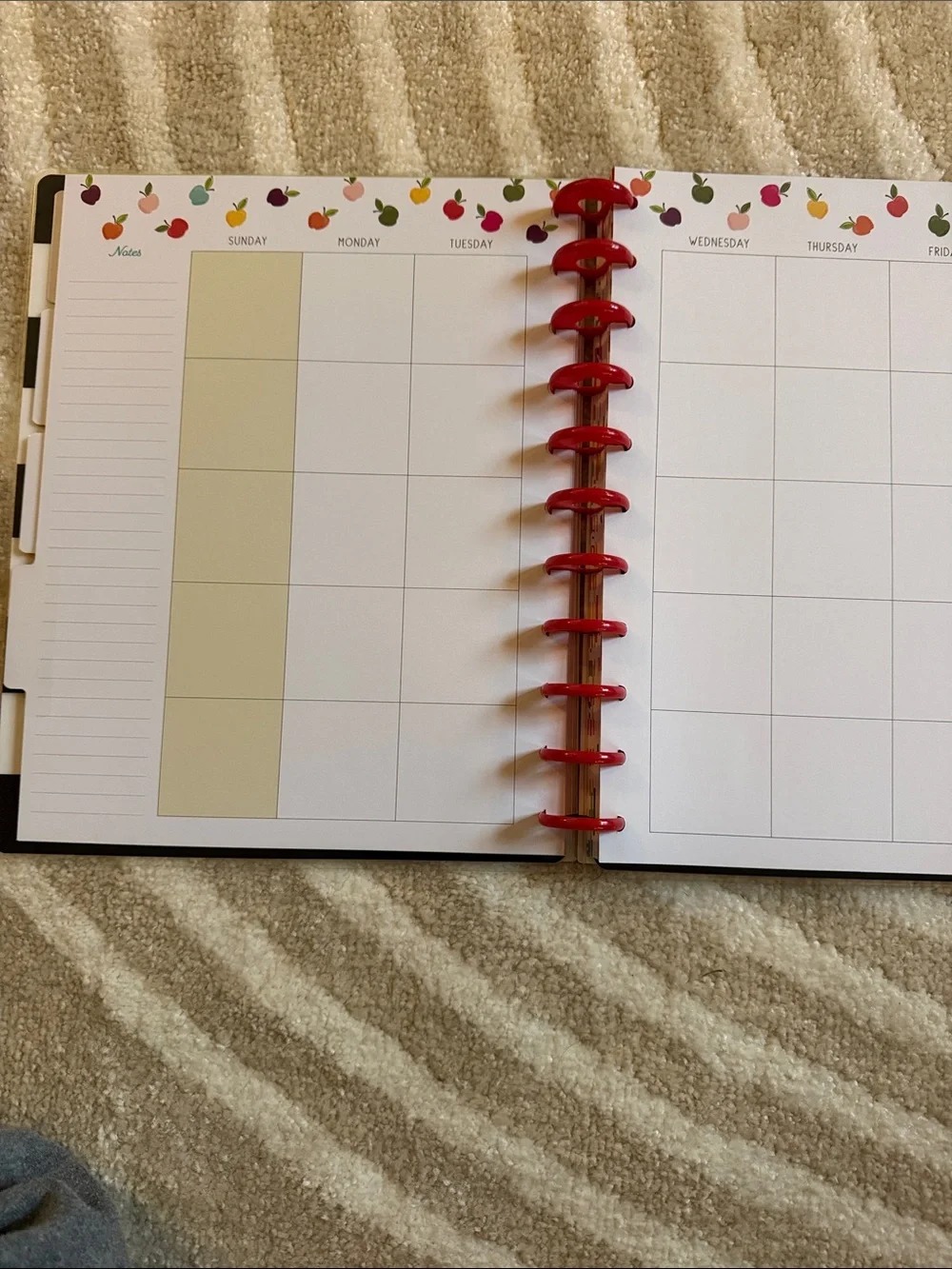 The Happy Planner Teacher Planner with Red Apple and Rainbow Dots